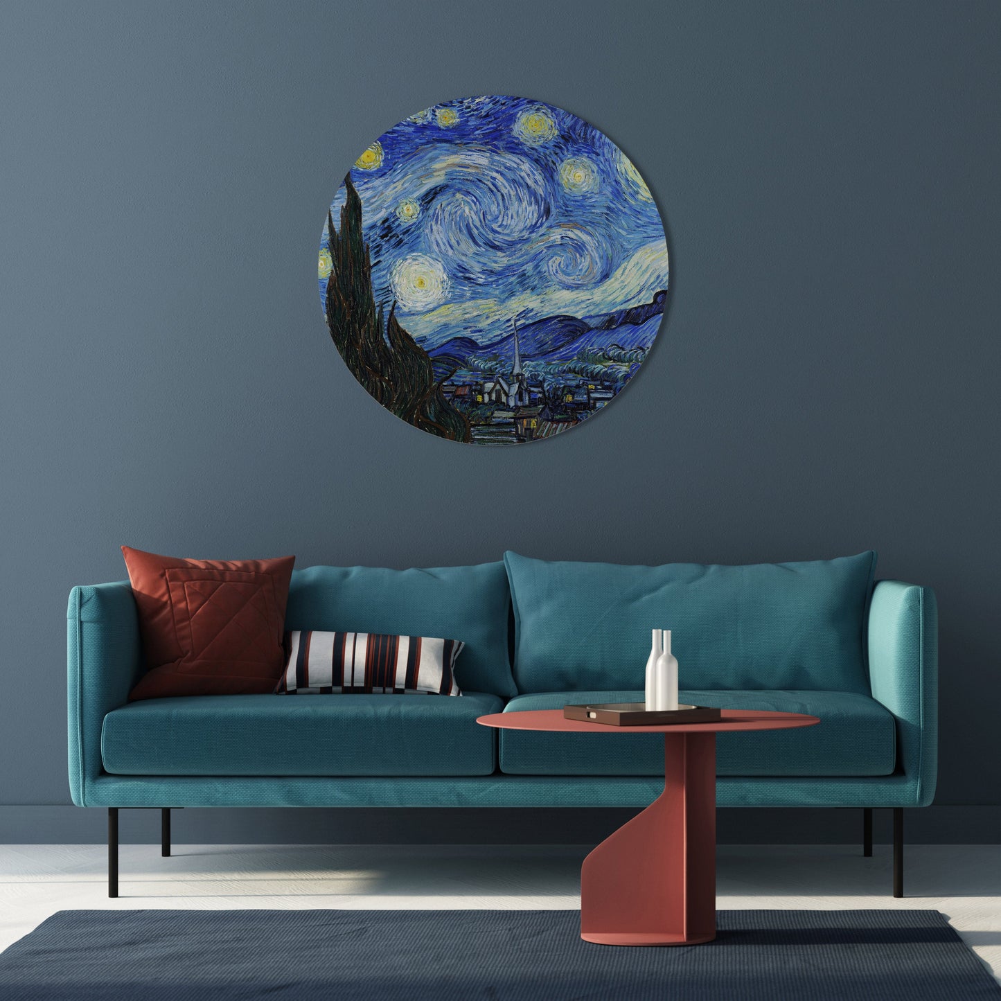 Decorazione murale rotonda NOTTE STELLATA