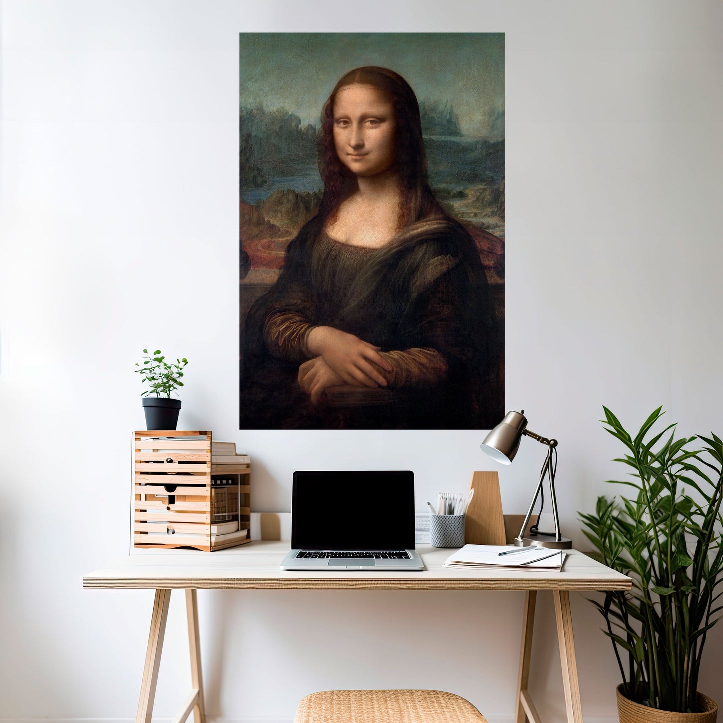 MONA LISA Poster verticale staccabile e attaccabile