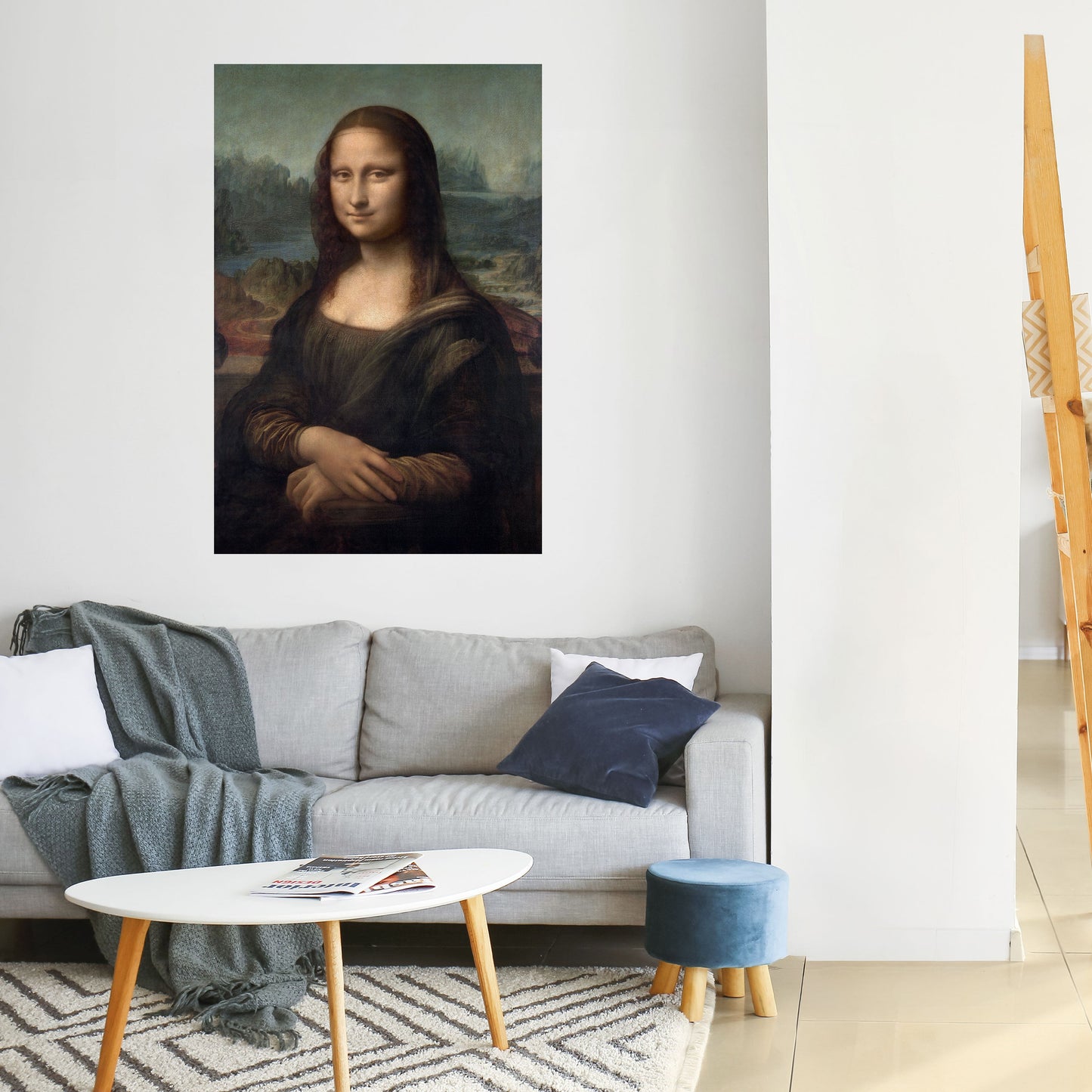 MONA LISA Poster verticale staccabile e attaccabile
