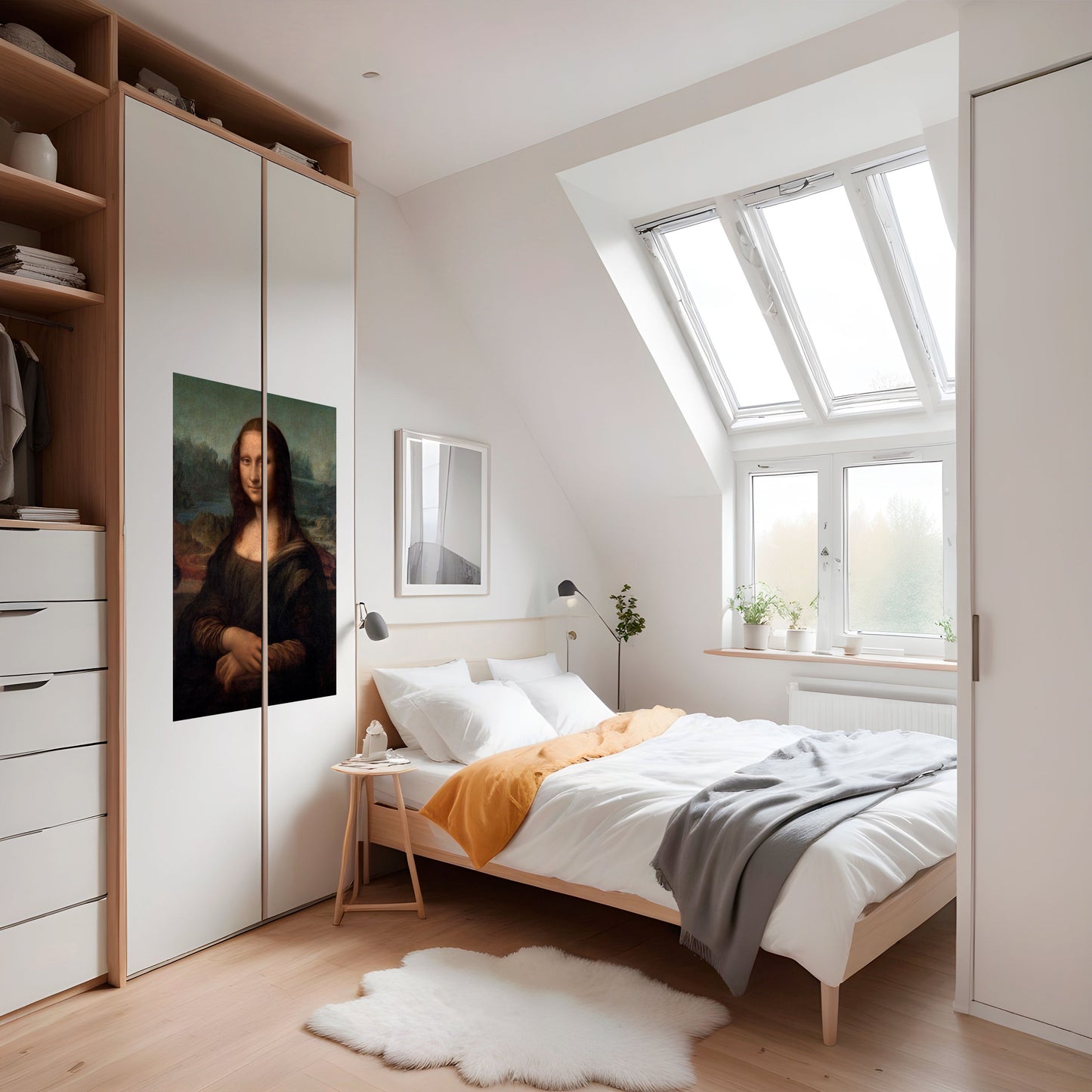 MONA LISA Poster verticale staccabile e attaccabile