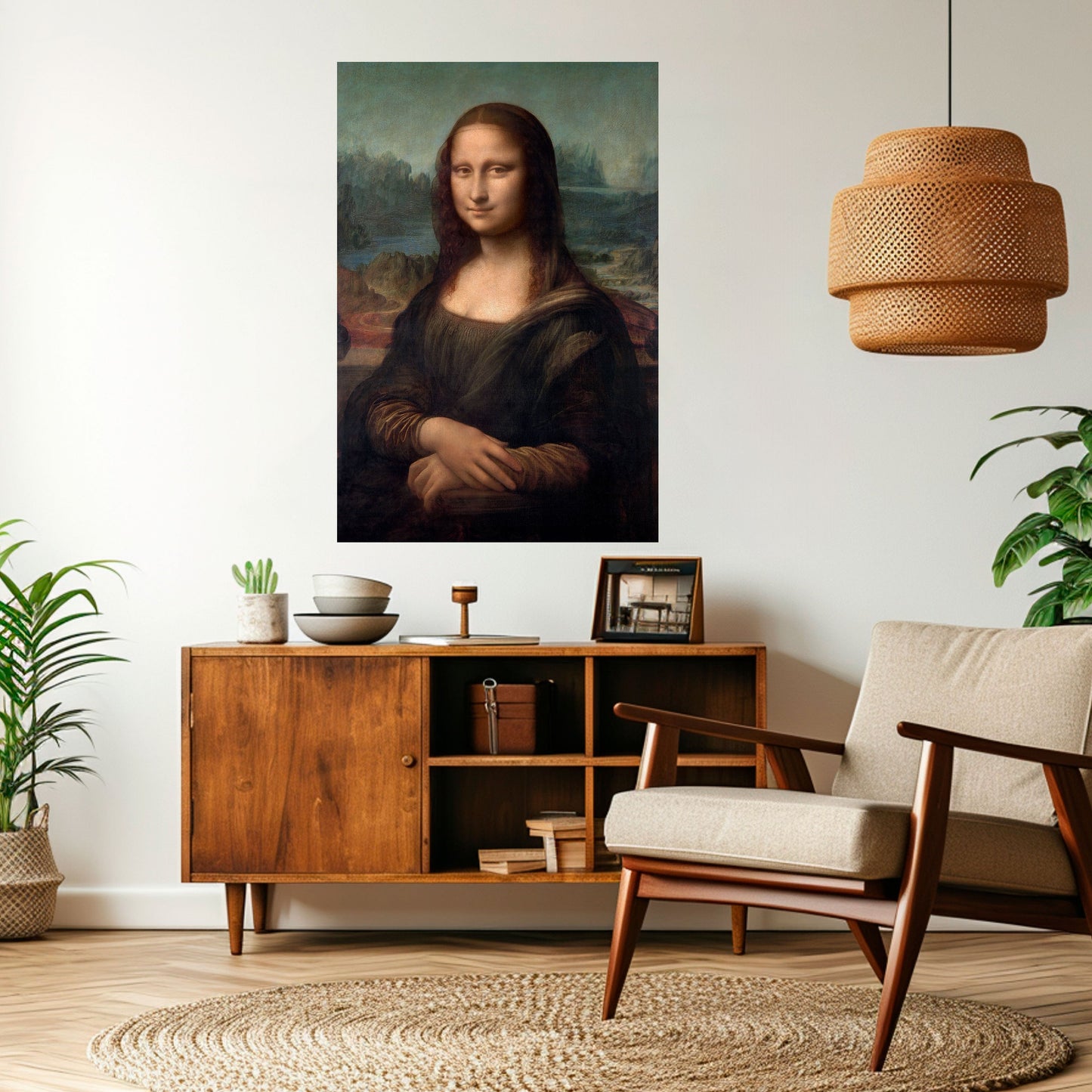 MONA LISA Poster verticale staccabile e attaccabile