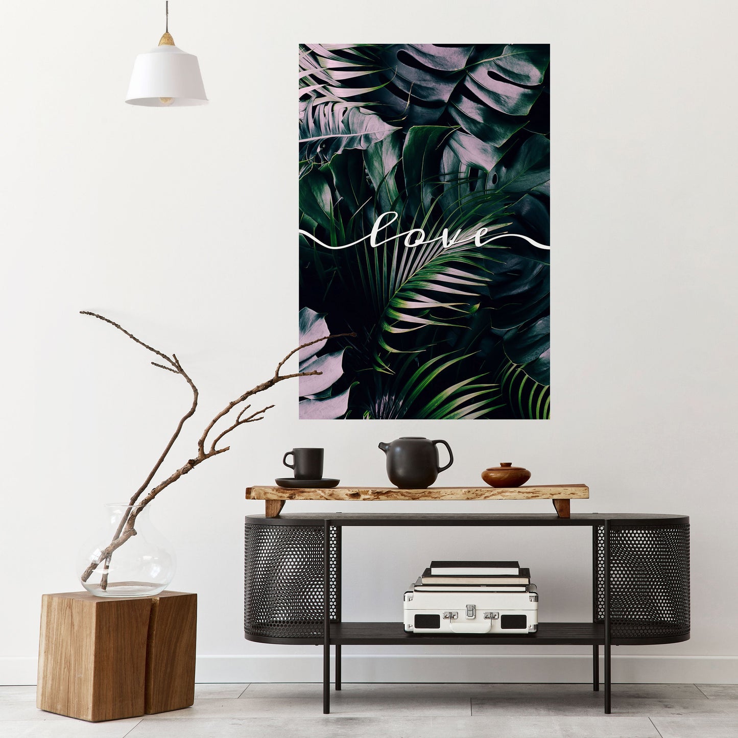 AMORE NELLE FOGLIE Poster verticale staccabile e attaccabile