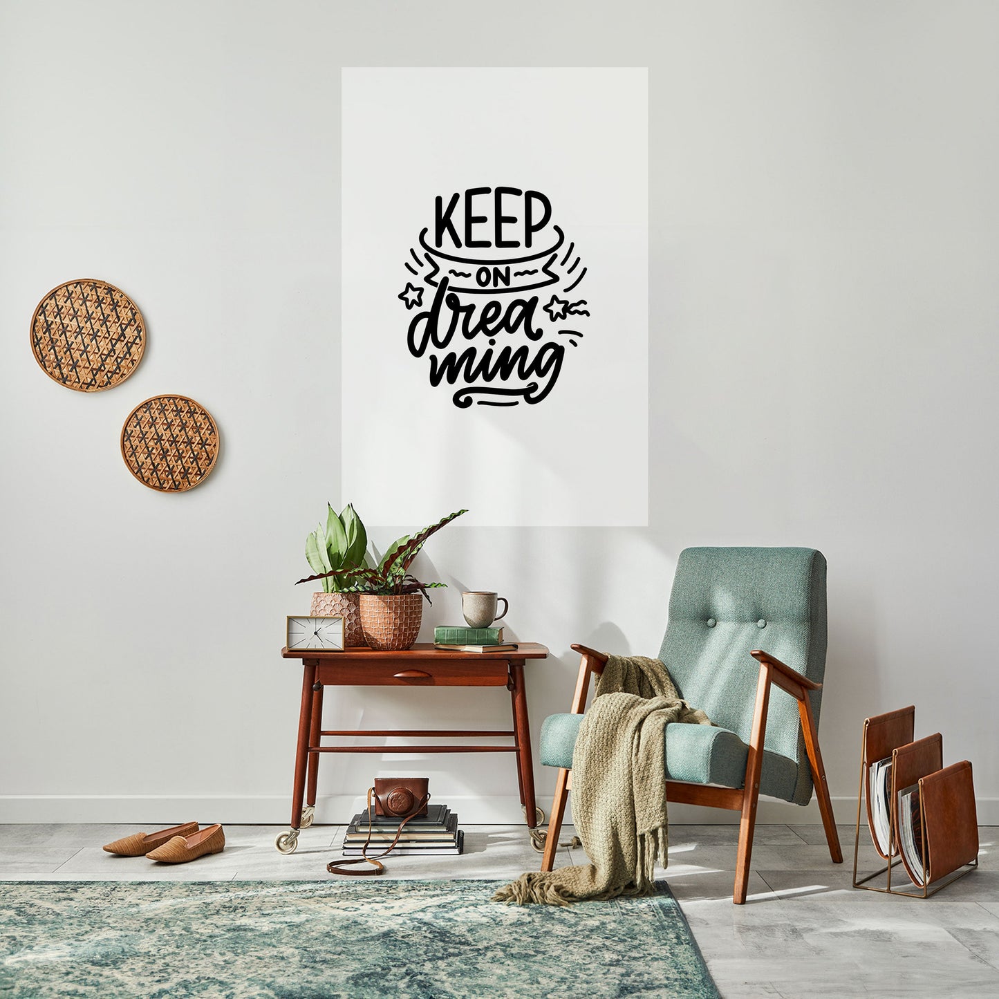 CONTINUA A SOGNARE Poster verticale staccabile e attaccabile
