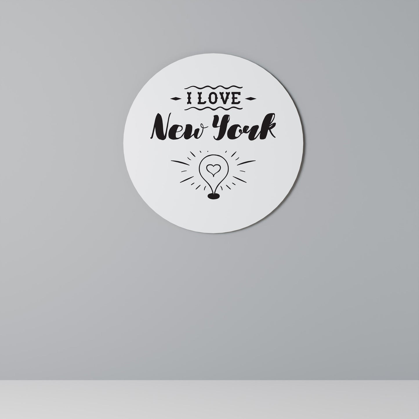 AMO NEW YORK - Quadro rotondo