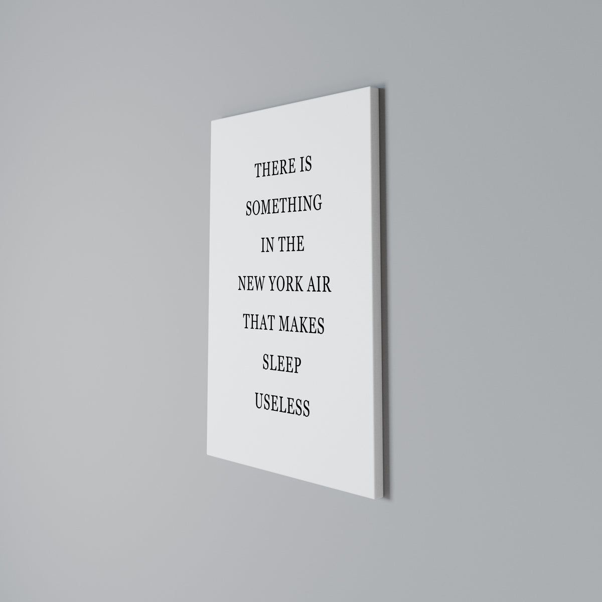 NEW YORK NIGHTS UNREST Vertical Canvas Print