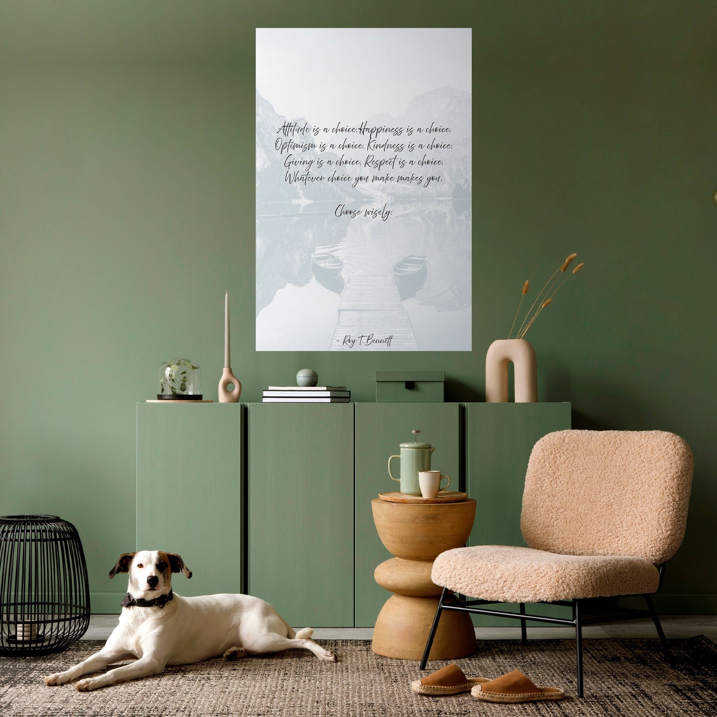 SCELTE IN RIFLESSIONE Poster verticale staccabile e attaccabile