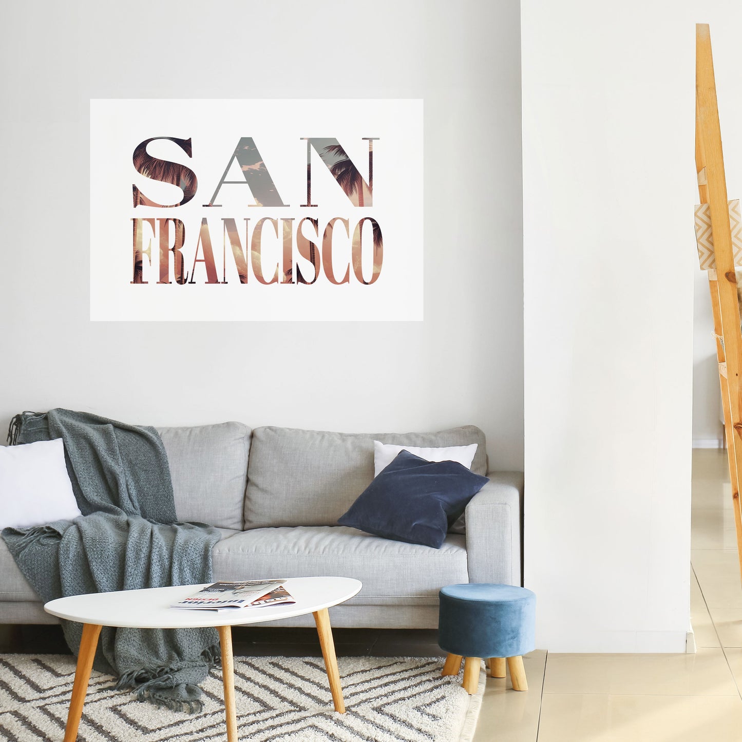 Poster orizzontale da staccare e attaccare di SAN FRANCISCO
