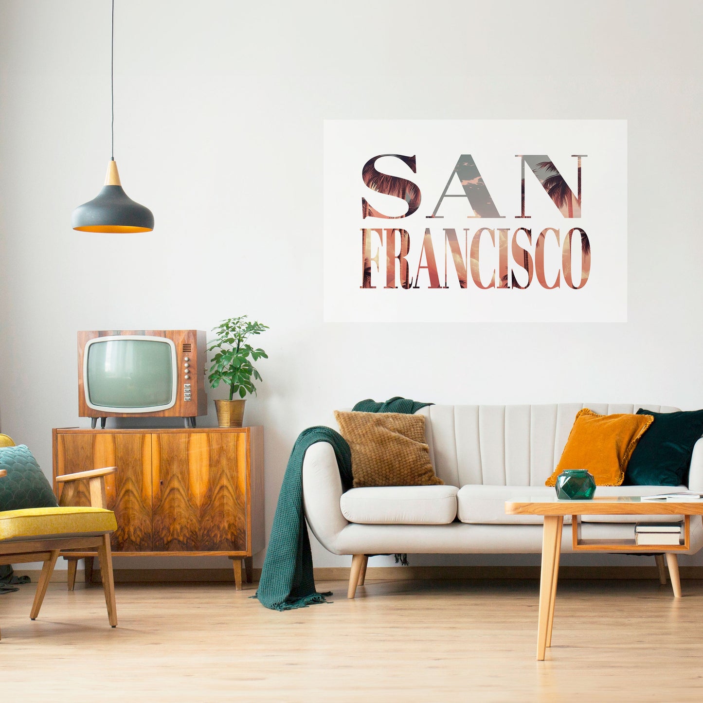 Poster orizzontale da staccare e attaccare di SAN FRANCISCO