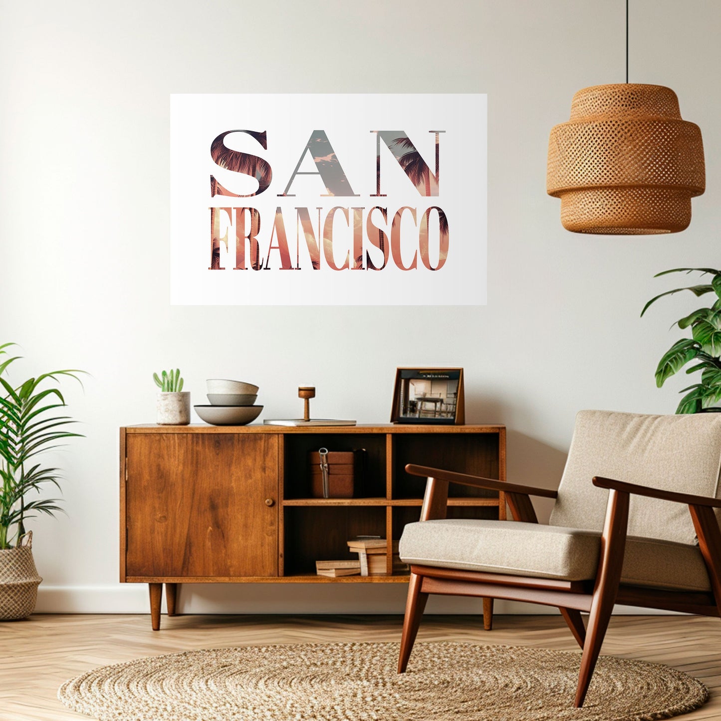 Poster orizzontale da staccare e attaccare di SAN FRANCISCO