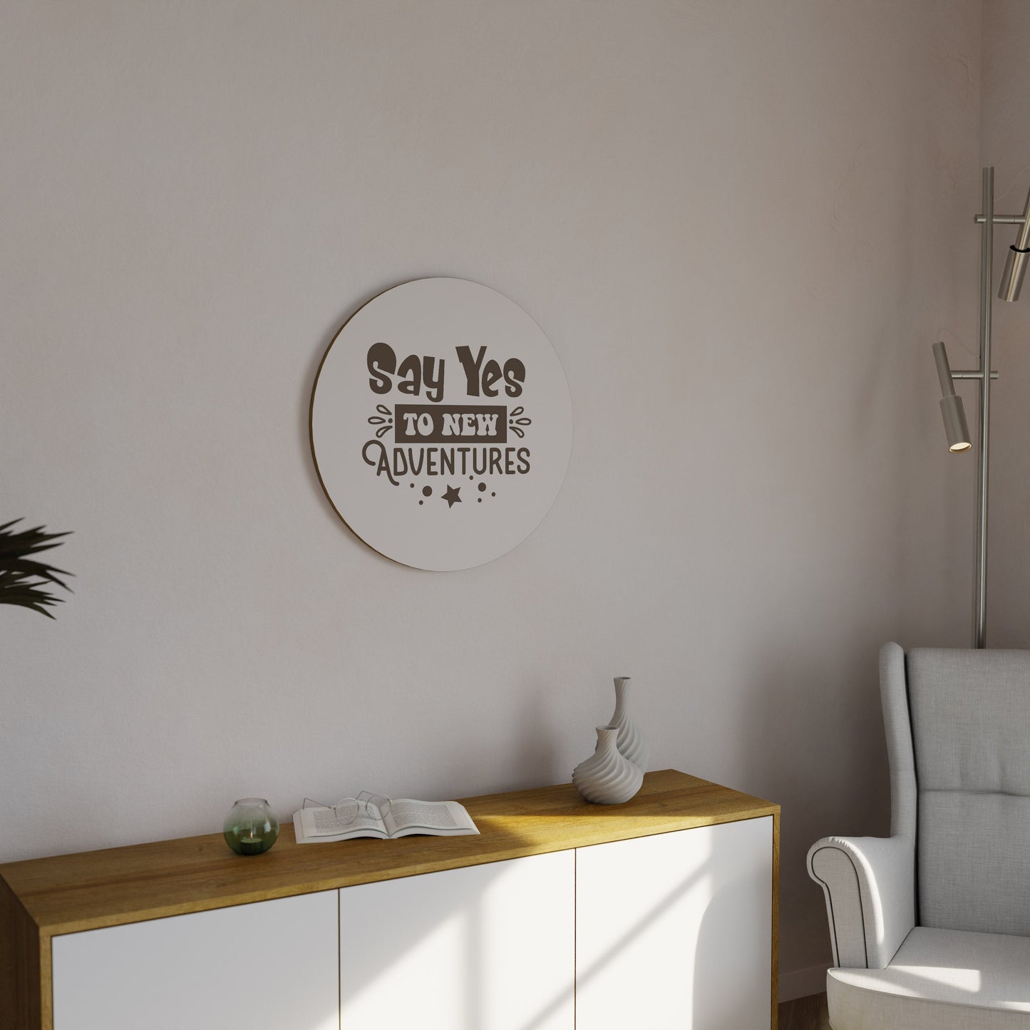 L'AVVENTURA TI ASPETTA Arte murale rotonda