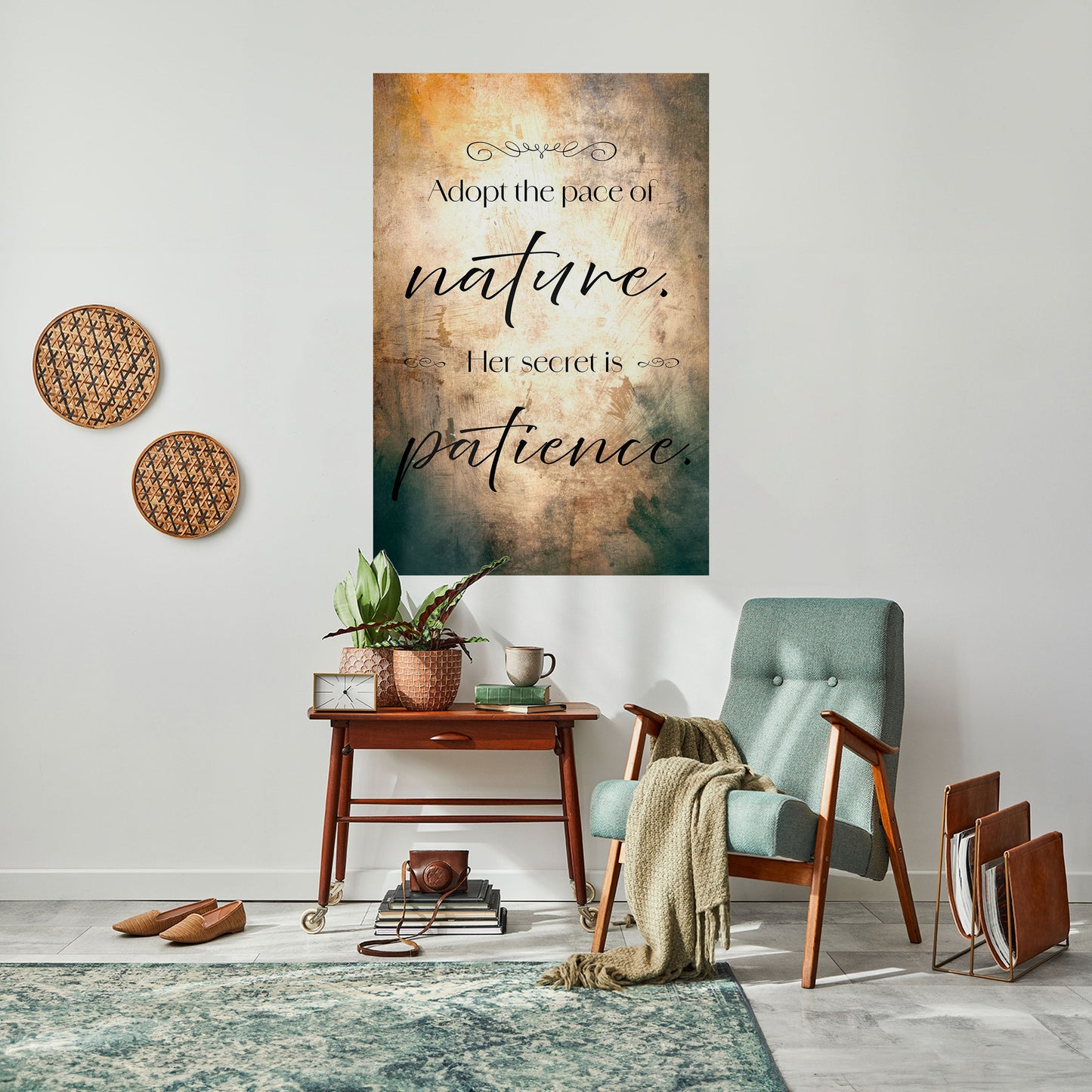 ARMONIA CON LA NATURA Poster verticale staccabile e attaccabile