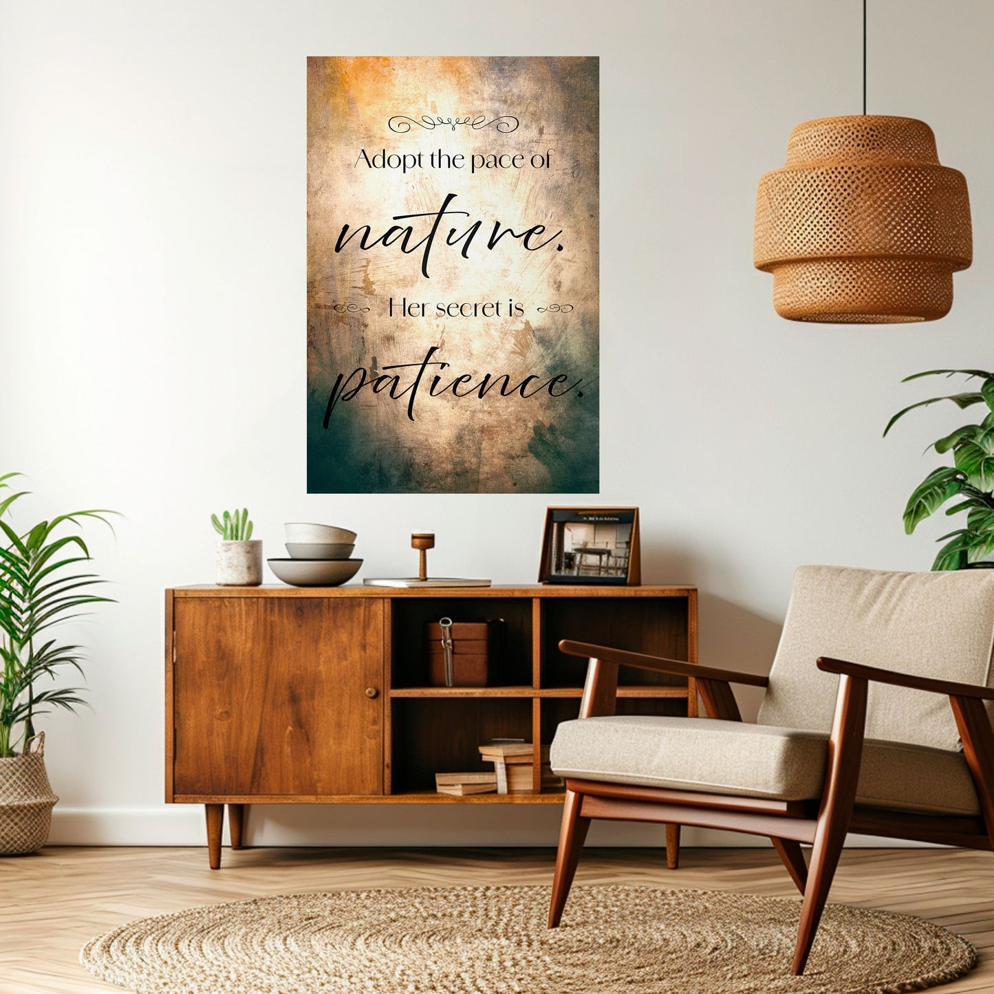 ARMONIA CON LA NATURA Poster verticale staccabile e attaccabile