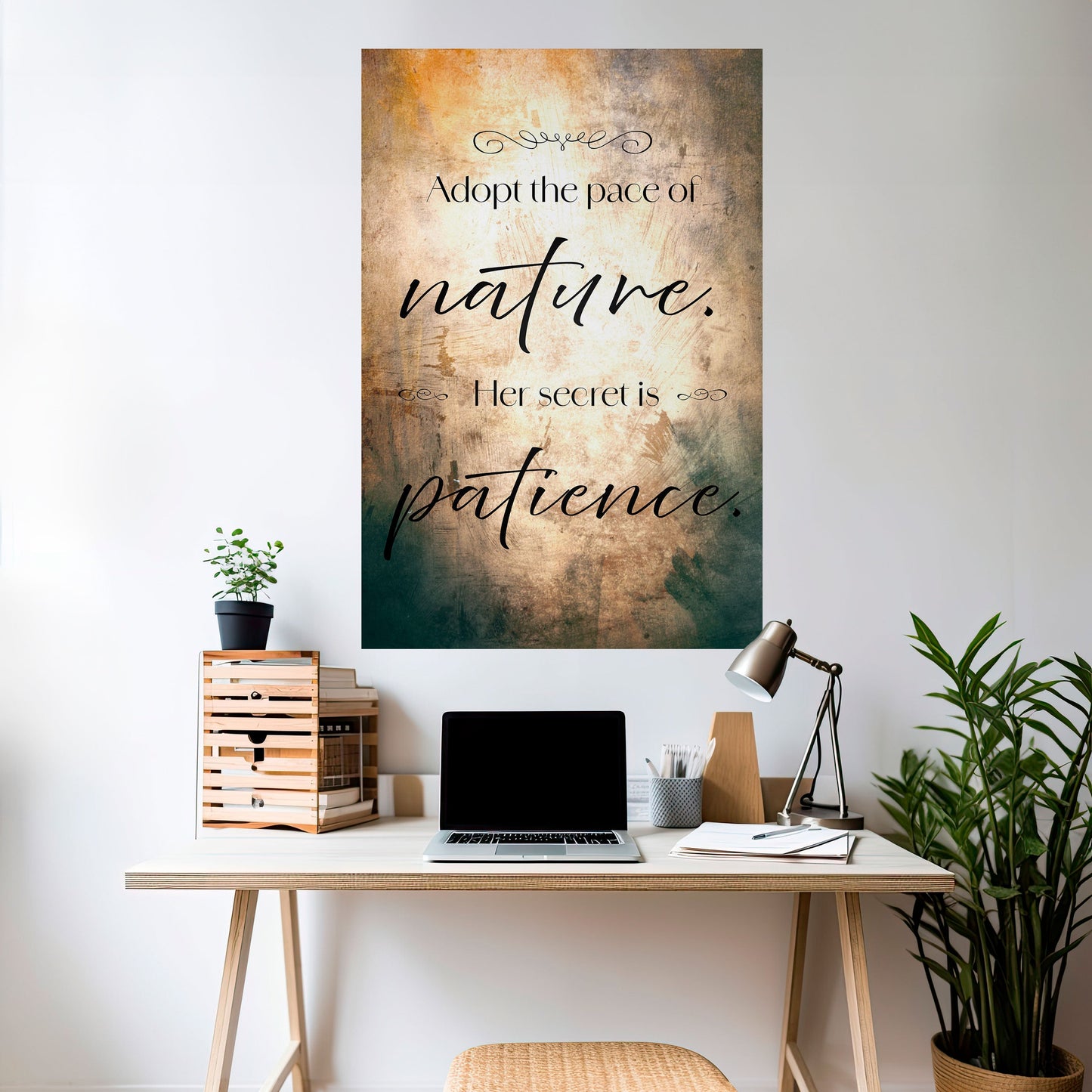 ARMONIA CON LA NATURA Poster verticale staccabile e attaccabile