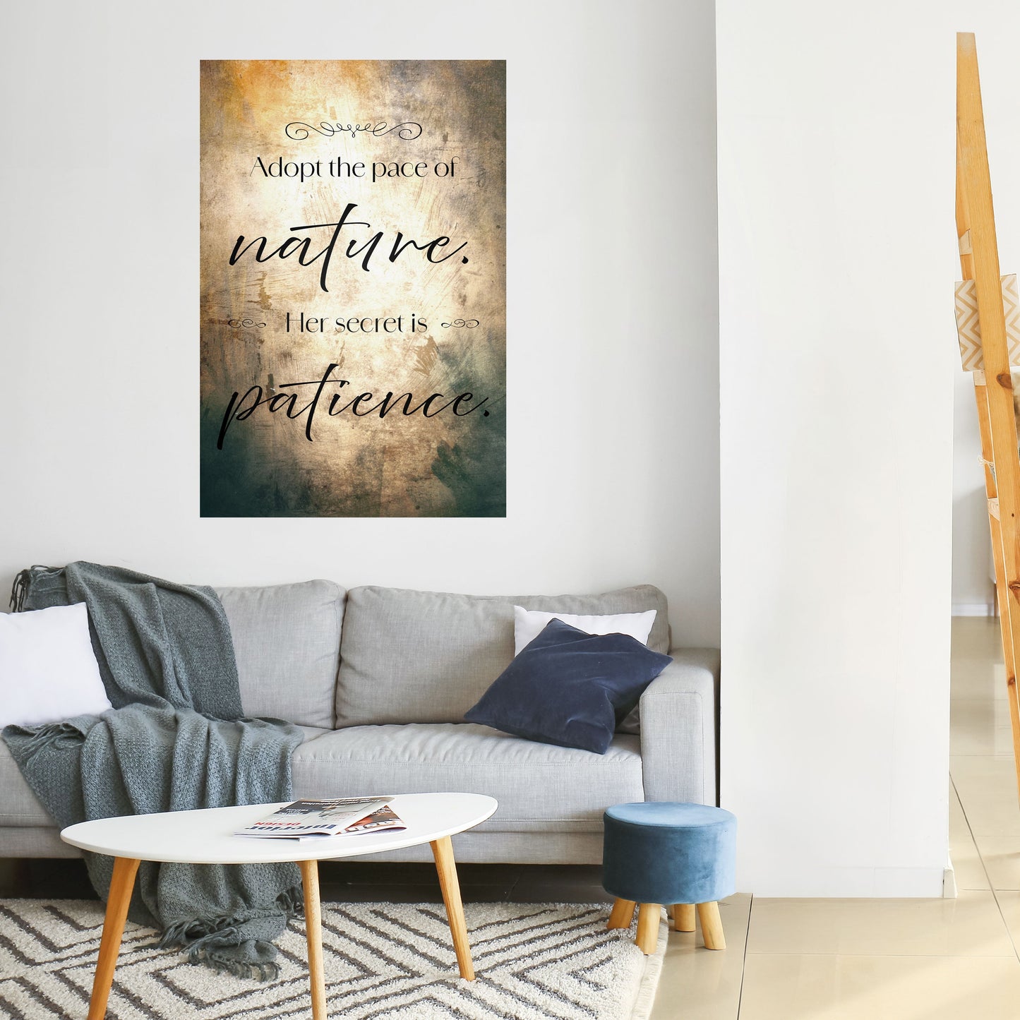 ARMONIA CON LA NATURA Poster verticale staccabile e attaccabile