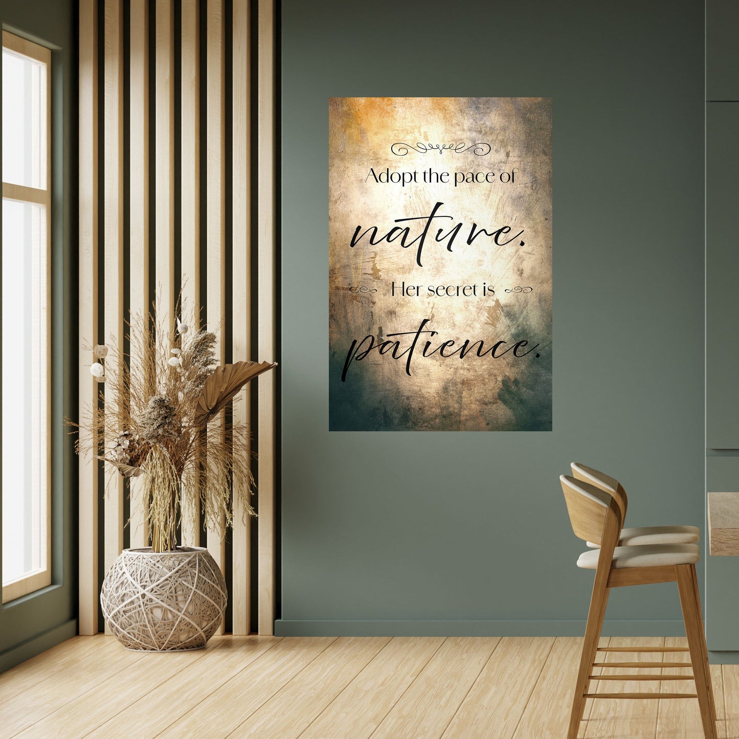 ARMONIA CON LA NATURA Poster verticale staccabile e attaccabile