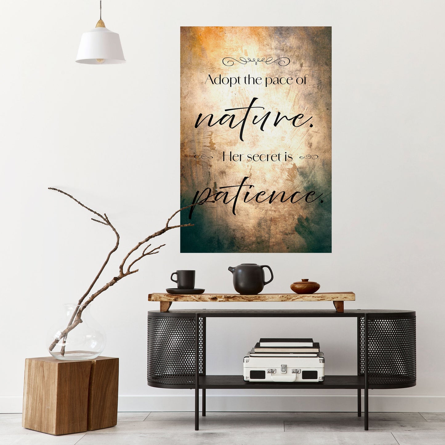 ARMONIA CON LA NATURA Poster verticale staccabile e attaccabile