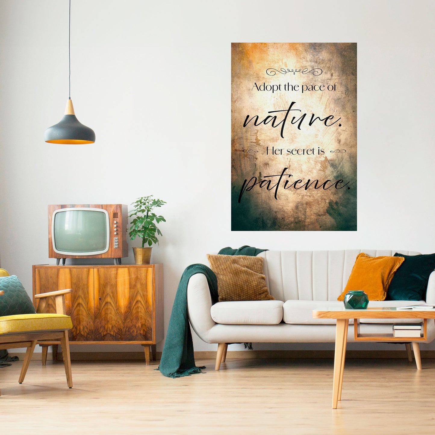ARMONIA CON LA NATURA Poster verticale staccabile e attaccabile