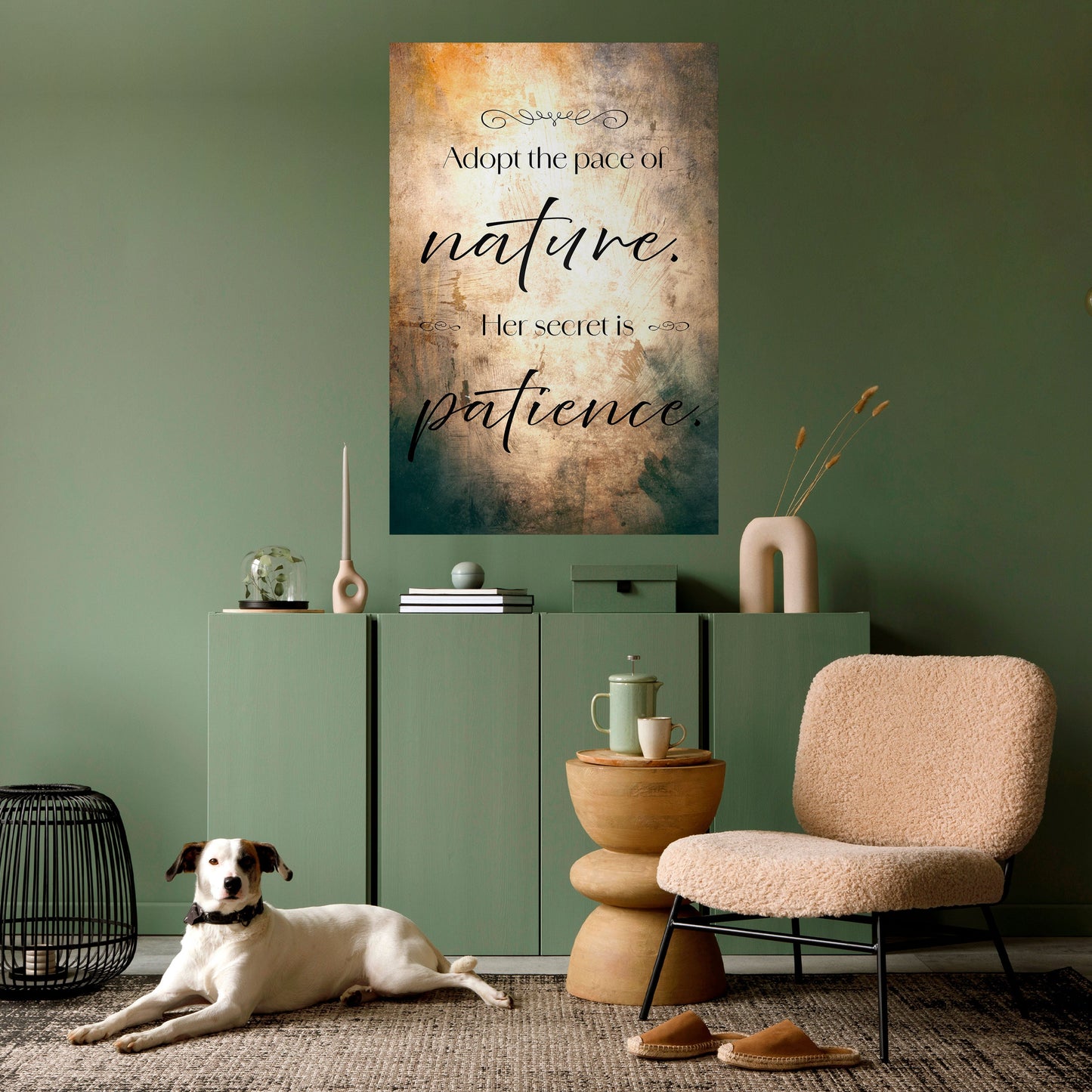 ARMONIA CON LA NATURA Poster verticale staccabile e attaccabile