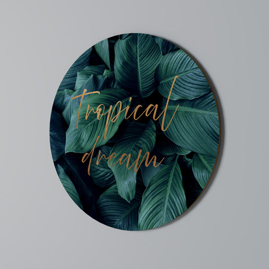 Decorazione murale rotonda TROPICAL BLISS