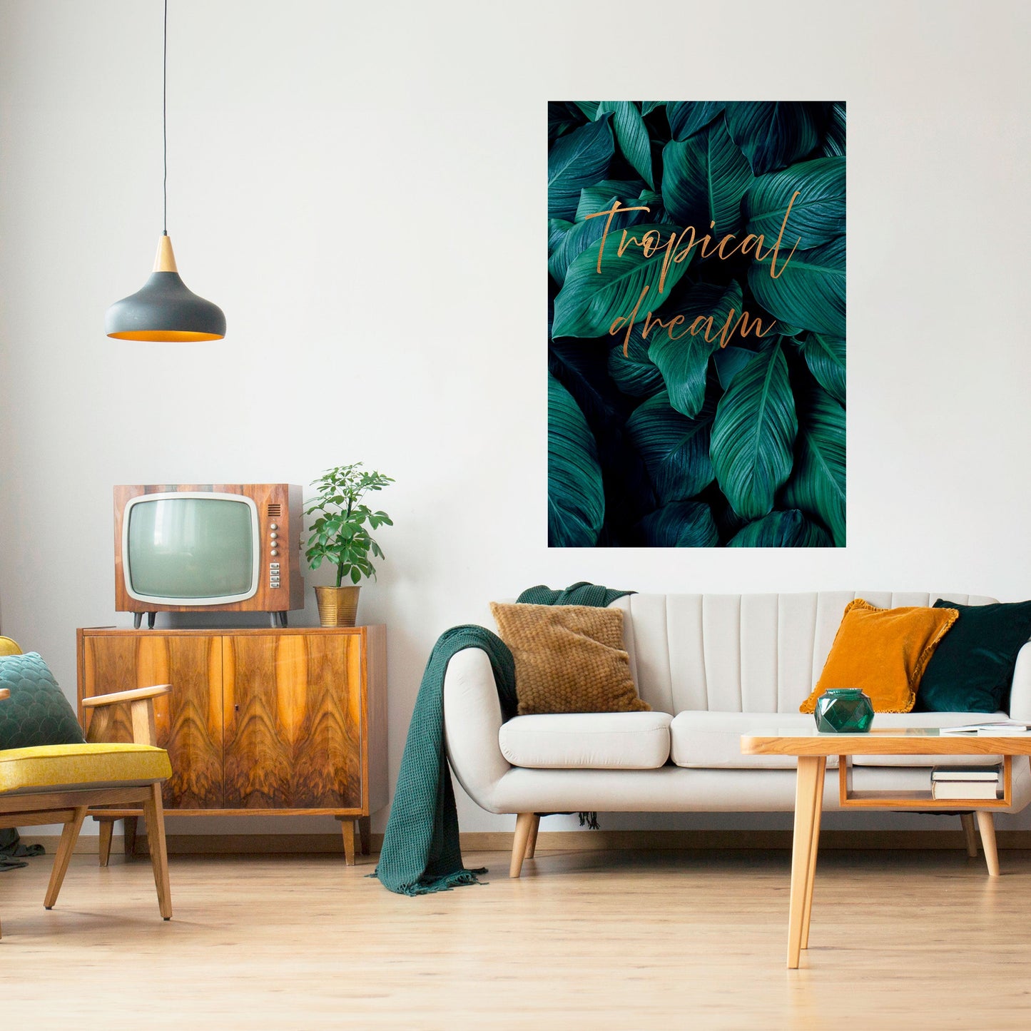 Poster verticale staccabile e attaccabile TROPICAL BLISS