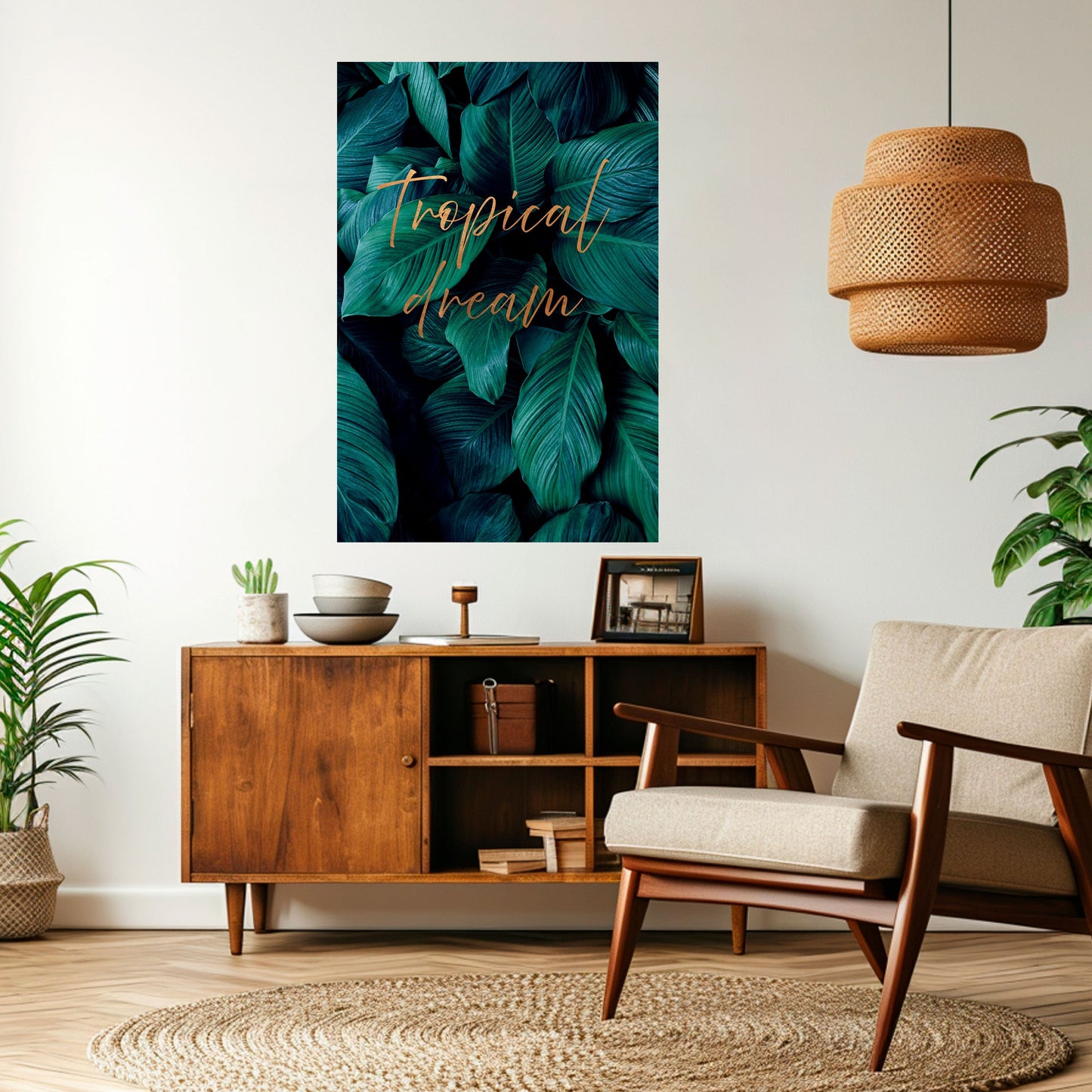 Poster verticale staccabile e attaccabile TROPICAL BLISS