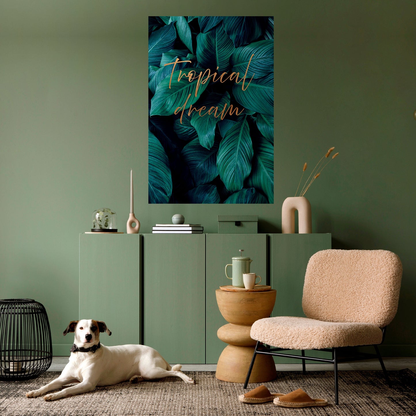 Poster verticale staccabile e attaccabile TROPICAL BLISS