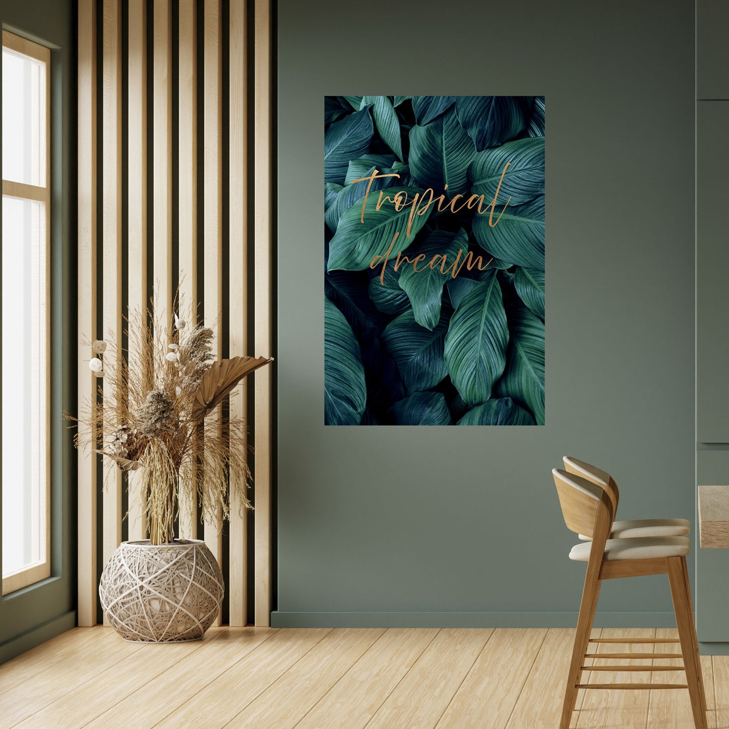 Poster verticale staccabile e attaccabile TROPICAL BLISS