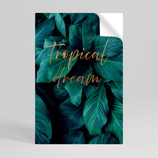 Poster verticale staccabile e attaccabile TROPICAL BLISS