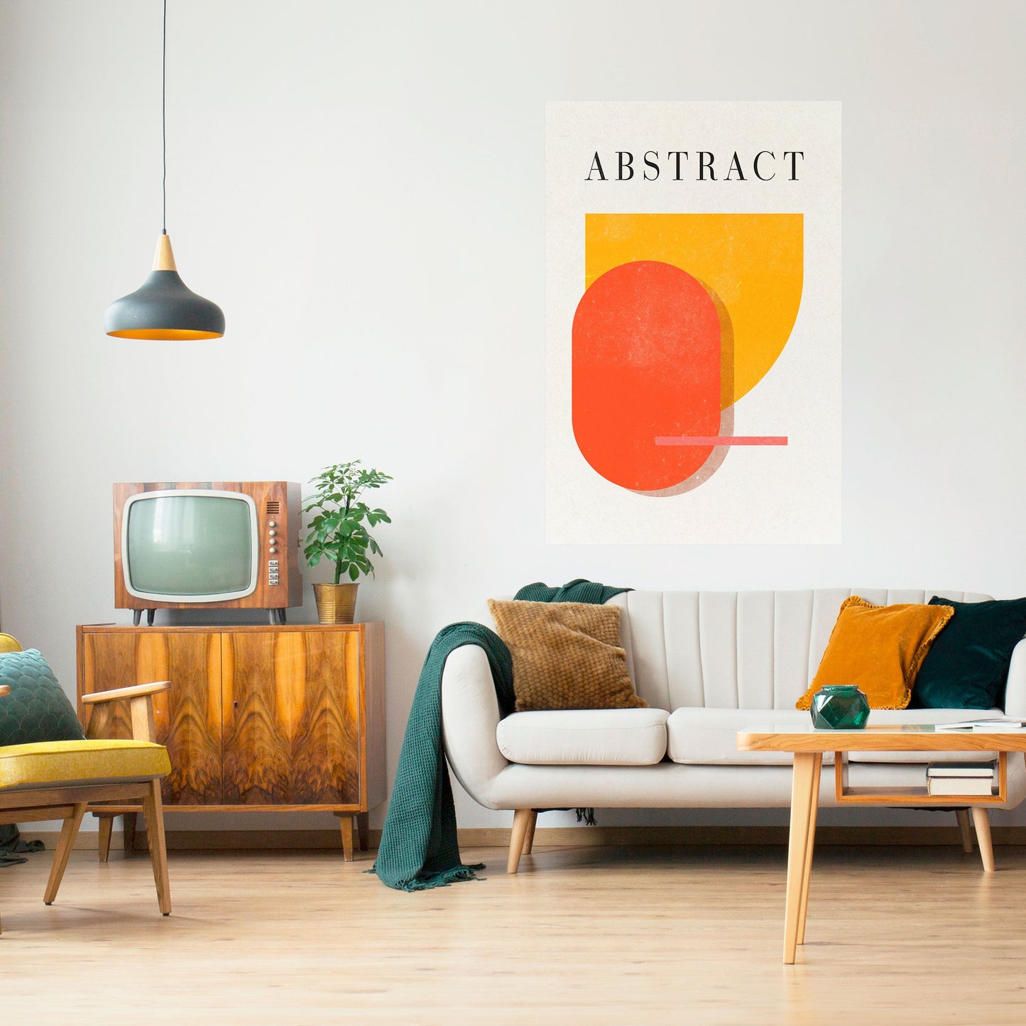 COMPOSIZIONE GIOCOSA Poster verticale staccabile e attaccabile
