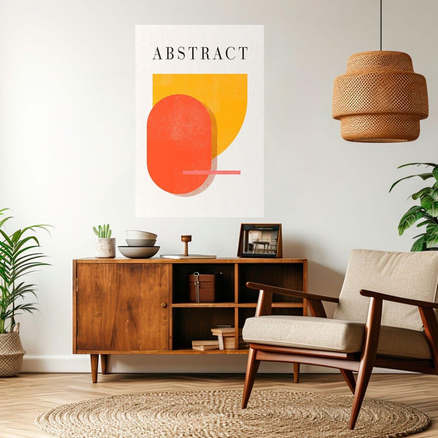 COMPOSIZIONE GIOCOSA Poster verticale staccabile e attaccabile