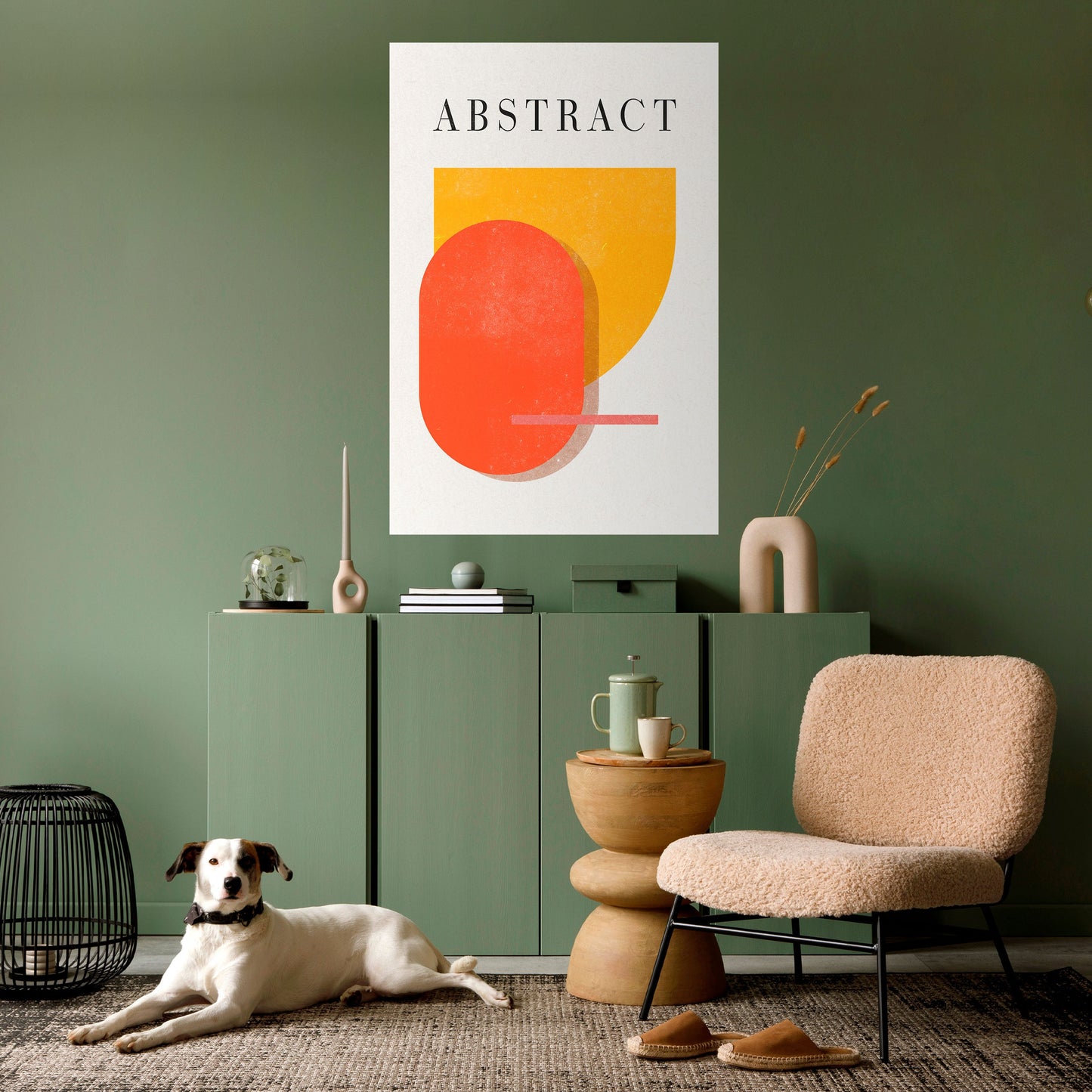 COMPOSIZIONE GIOCOSA Poster verticale staccabile e attaccabile