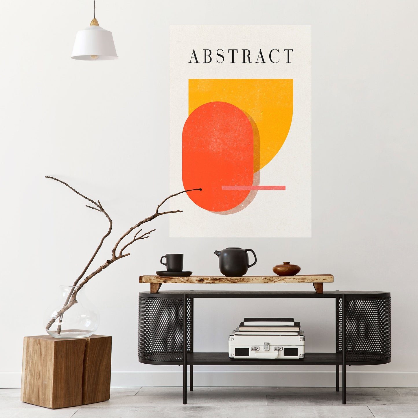 COMPOSIZIONE GIOCOSA Poster verticale staccabile e attaccabile