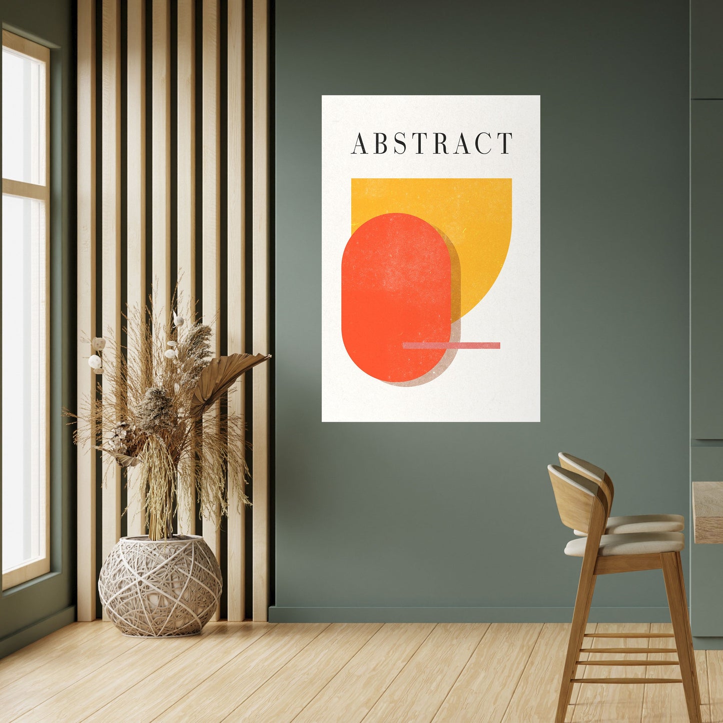 COMPOSIZIONE GIOCOSA Poster verticale staccabile e attaccabile