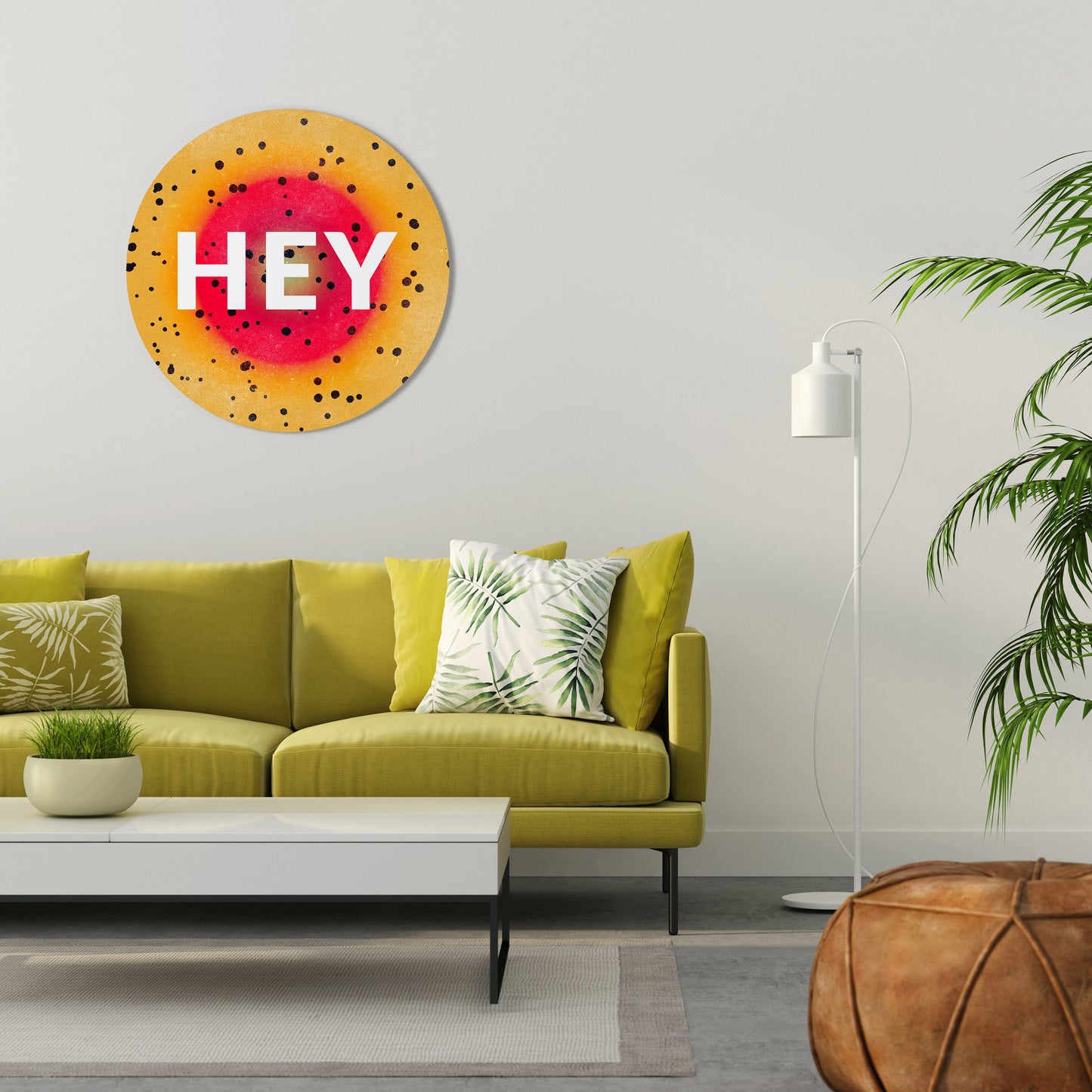 EHI THERE - Arte murale rotonda