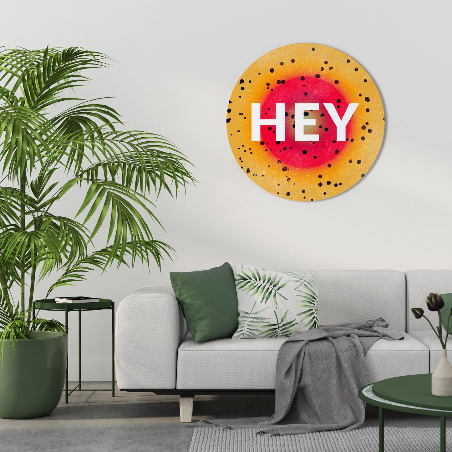 EHI THERE - Arte murale rotonda
