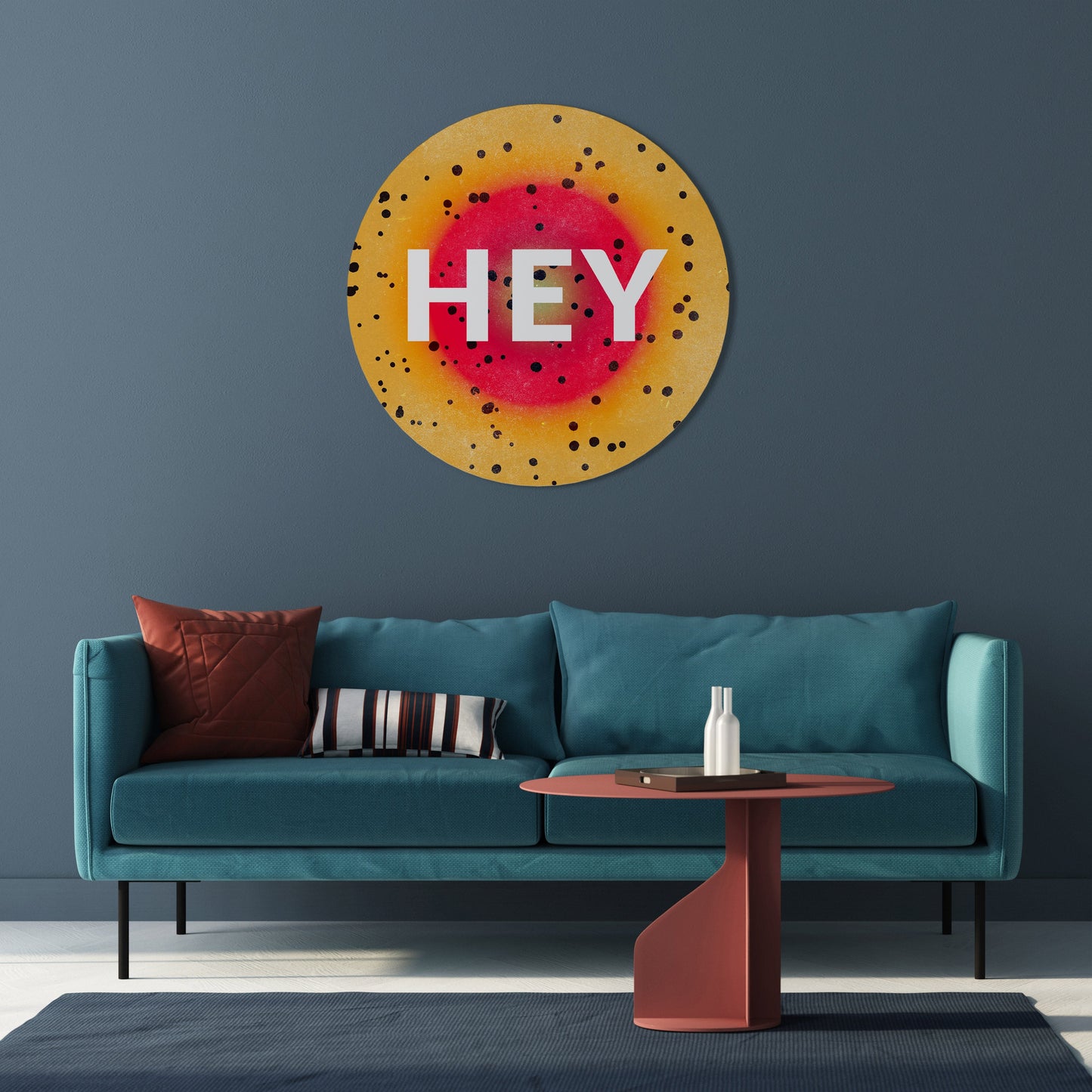 EHI THERE - Arte murale rotonda