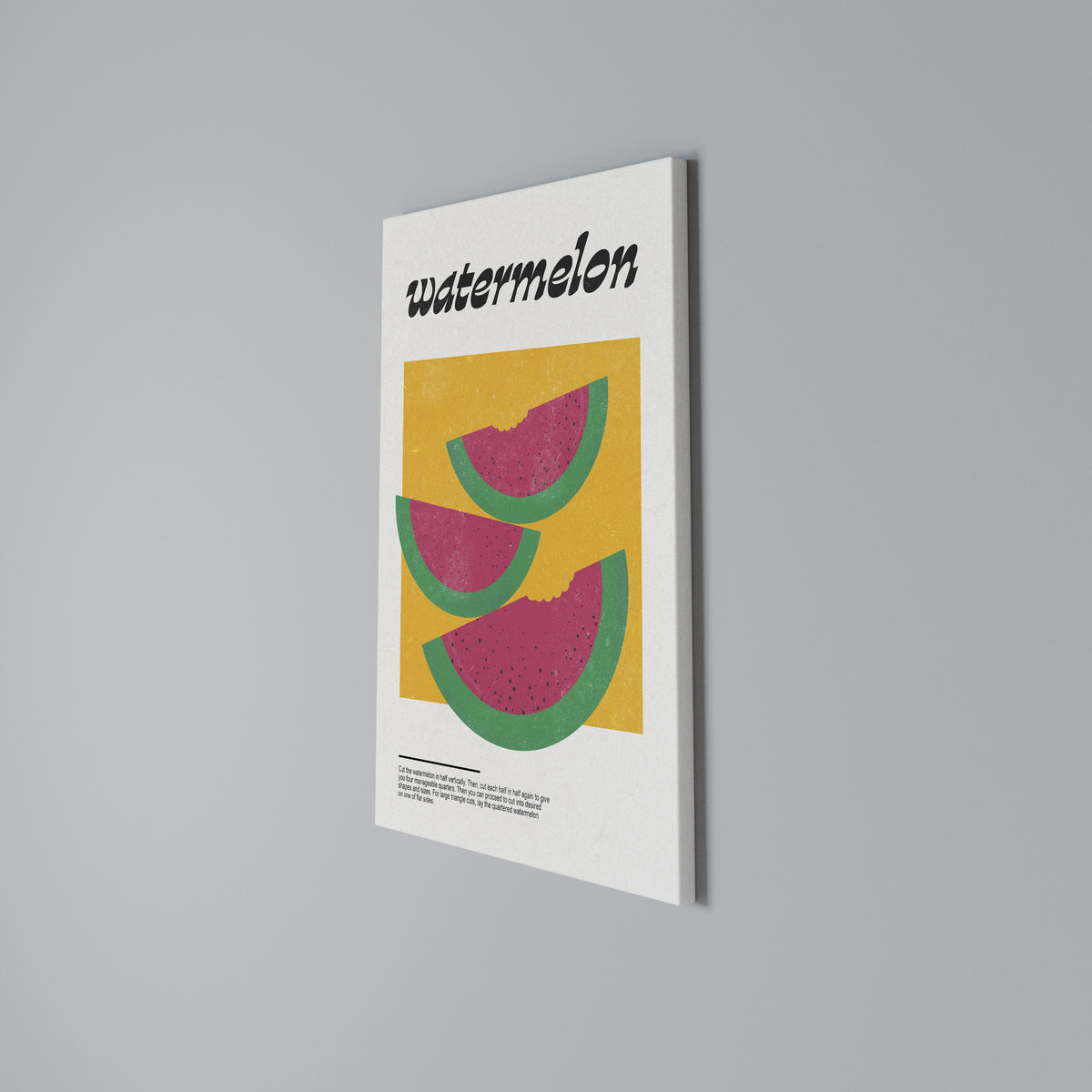 WATERMELON WHIMSY Stampa su tela verticale