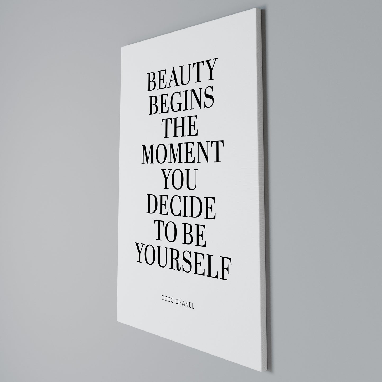 BEAUTY REDEFINED Stampa su Tela Verticale