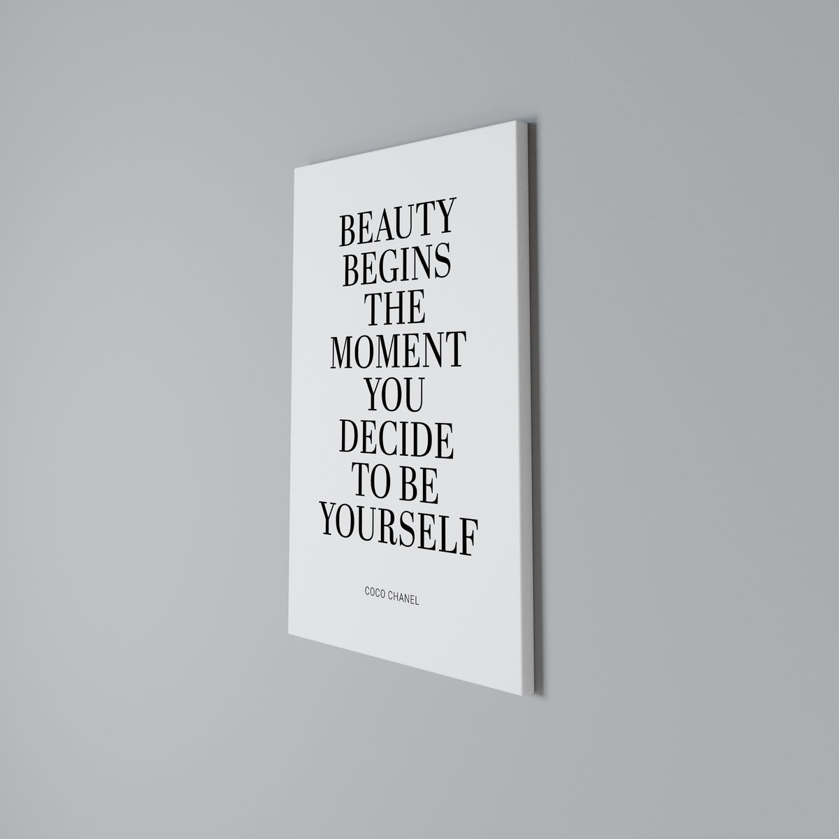 BEAUTY REDEFINED Stampa su tela verticale