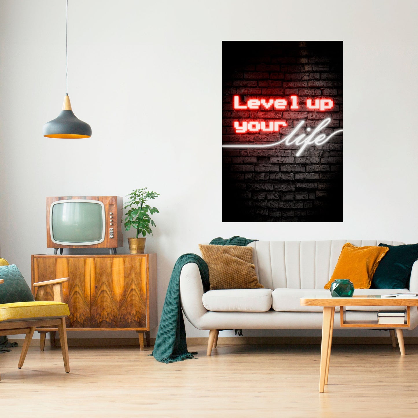 ACCENDI LE TUE ASPIRAZIONI Poster verticale staccabile e attaccabile