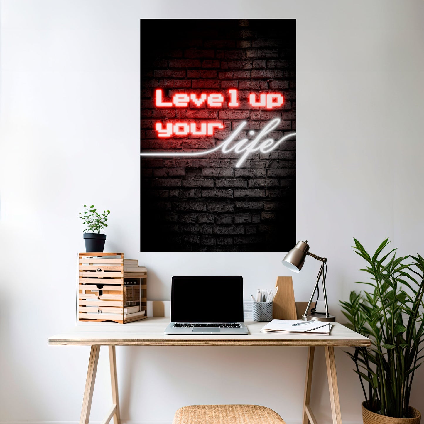 ACCENDI LE TUE ASPIRAZIONI Poster verticale staccabile e attaccabile