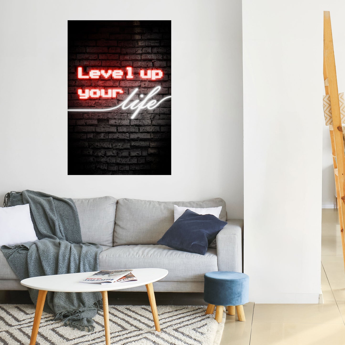 ACCENDI LE TUE ASPIRAZIONI Poster verticale staccabile e attaccabile
