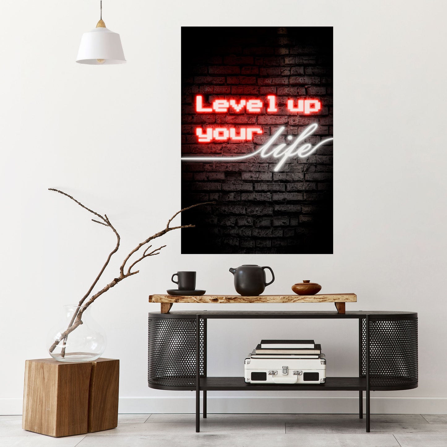 ACCENDI LE TUE ASPIRAZIONI Poster verticale staccabile e attaccabile
