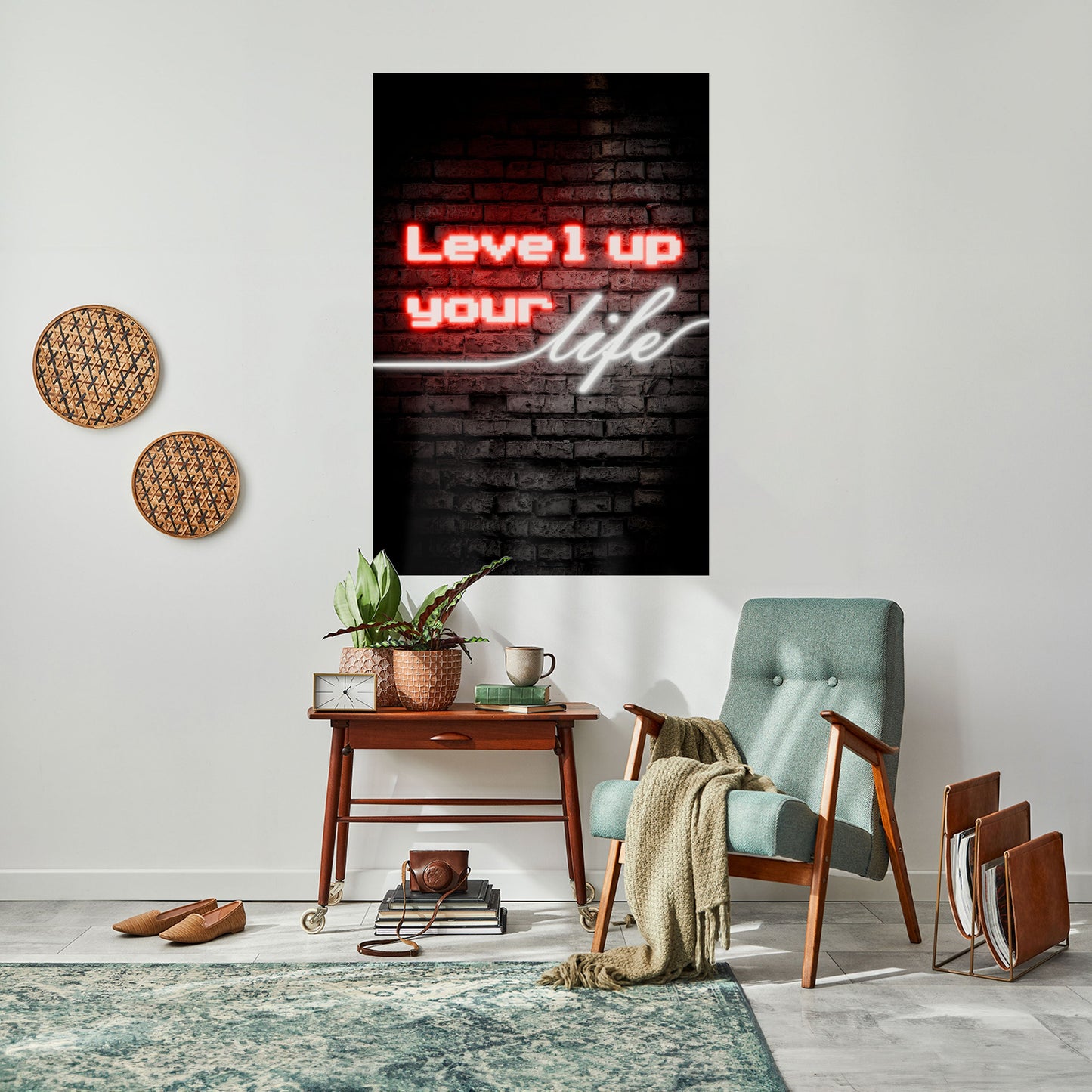 ACCENDI LE TUE ASPIRAZIONI Poster verticale staccabile e attaccabile