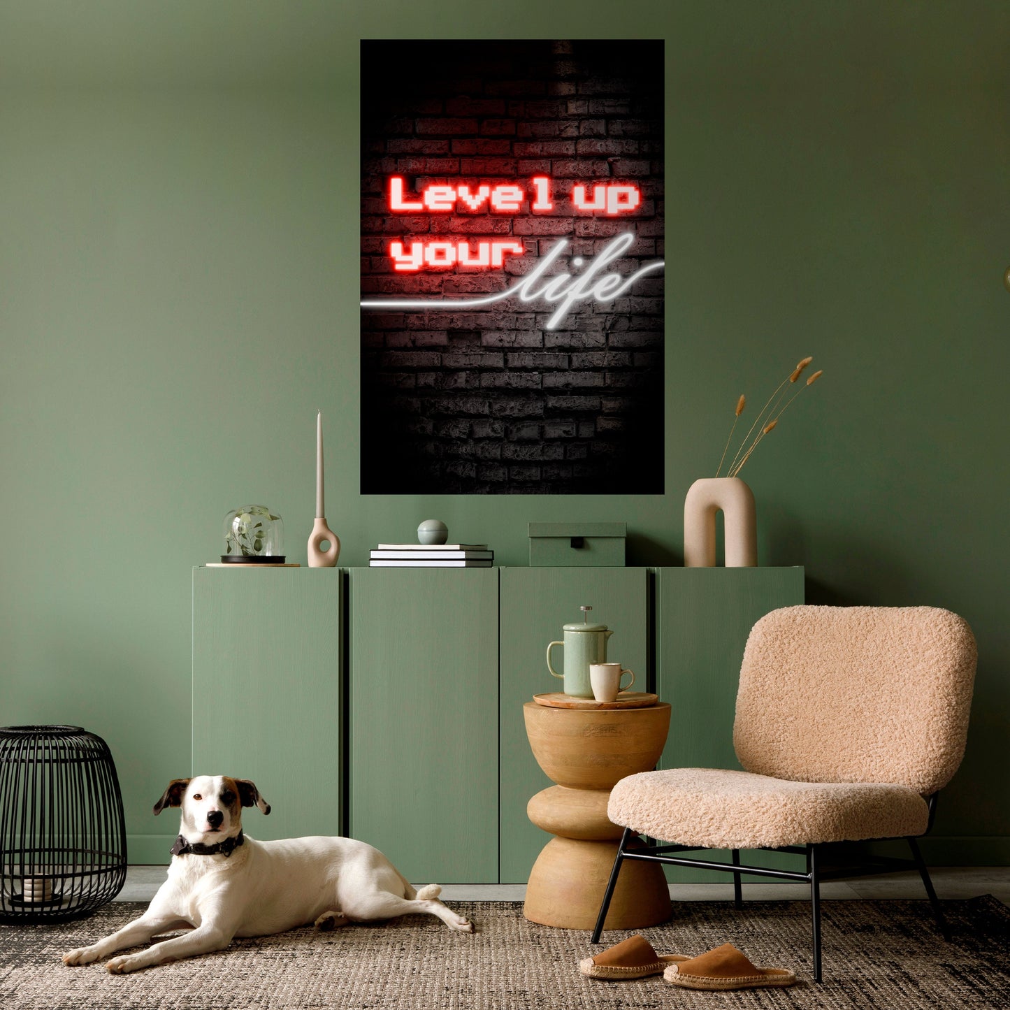 ACCENDI LE TUE ASPIRAZIONI Poster verticale staccabile e attaccabile
