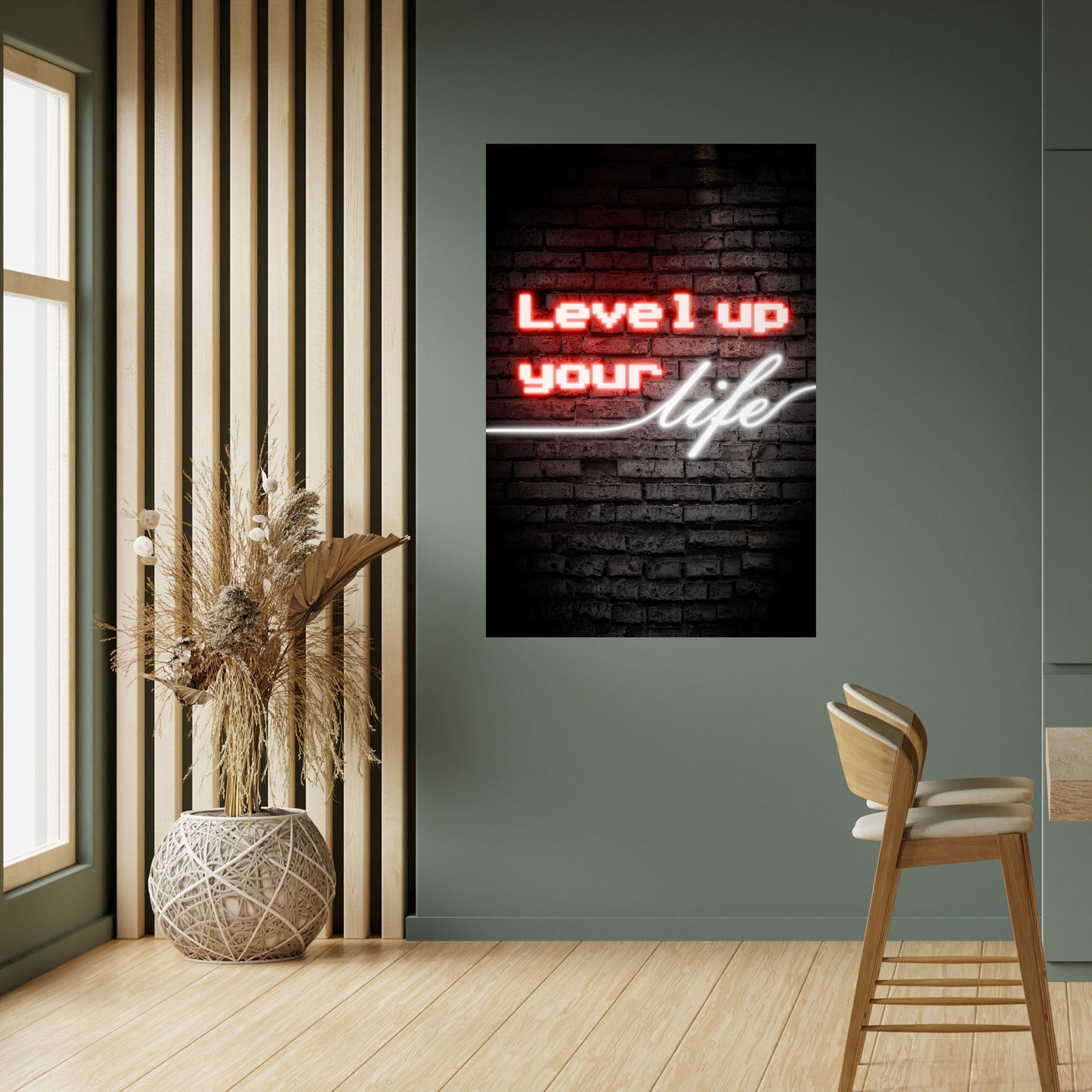 ACCENDI LE TUE ASPIRAZIONI Poster verticale staccabile e attaccabile