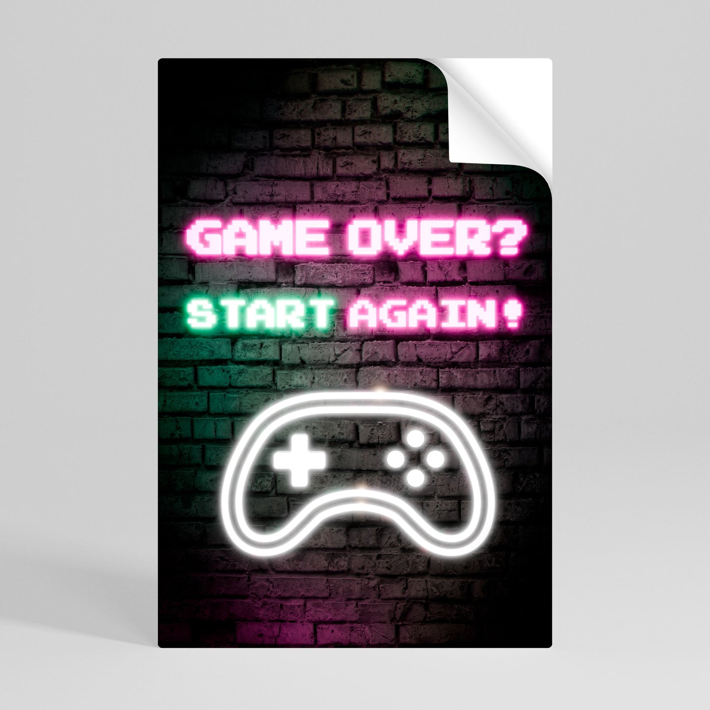 RIPRODUCI LA TUA AVVENTURA Poster verticale staccabile e attaccabile