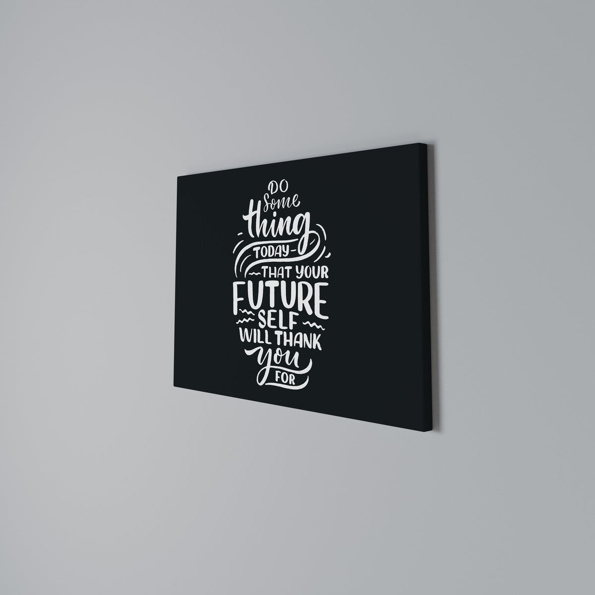 DO SOMETHING TODAY Stampa su tela orizzontale