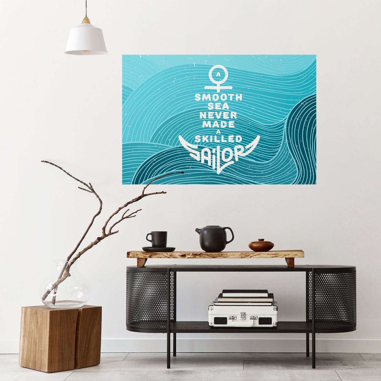 Poster orizzontale staccabile e attaccabile MARINAIO ESPERTO