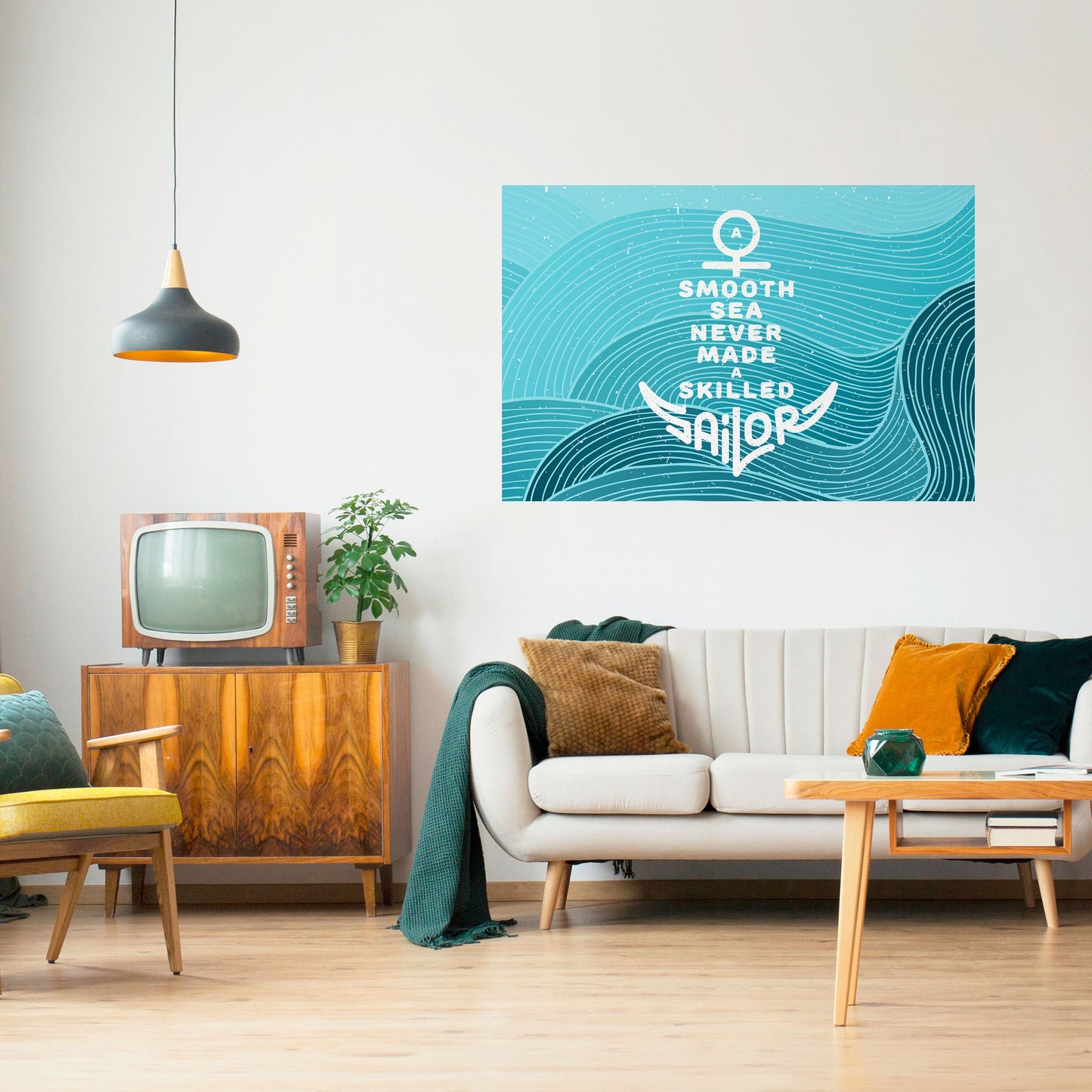 Poster orizzontale staccabile e attaccabile MARINAIO ESPERTO